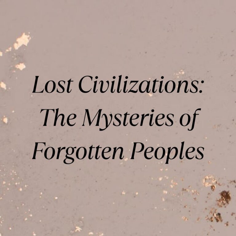 lost civilizations