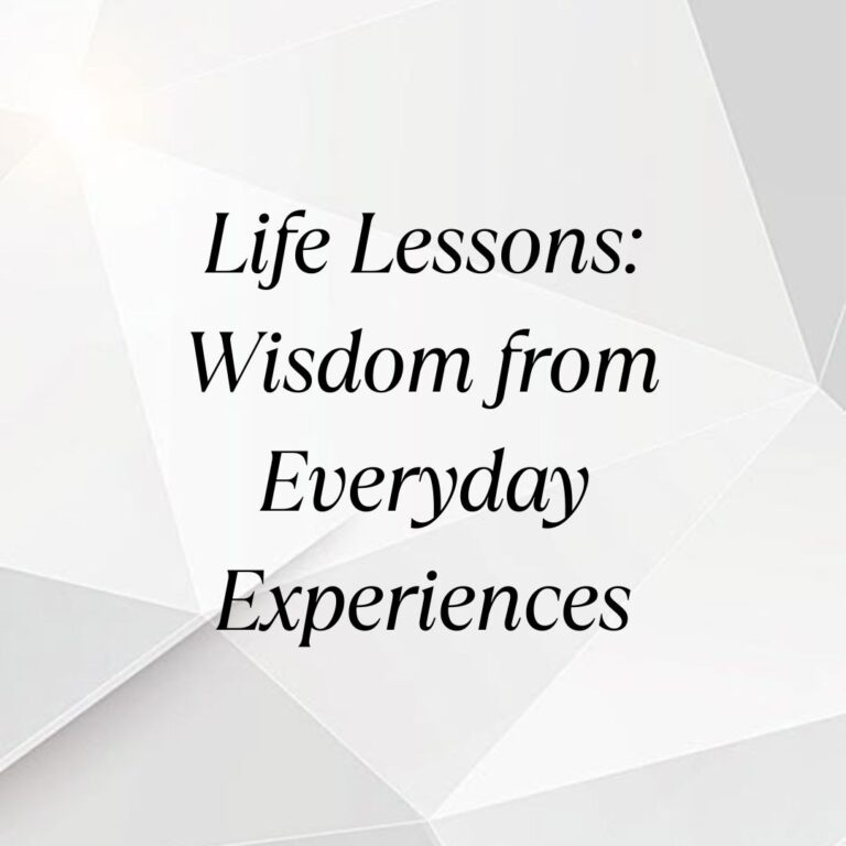 life lessons