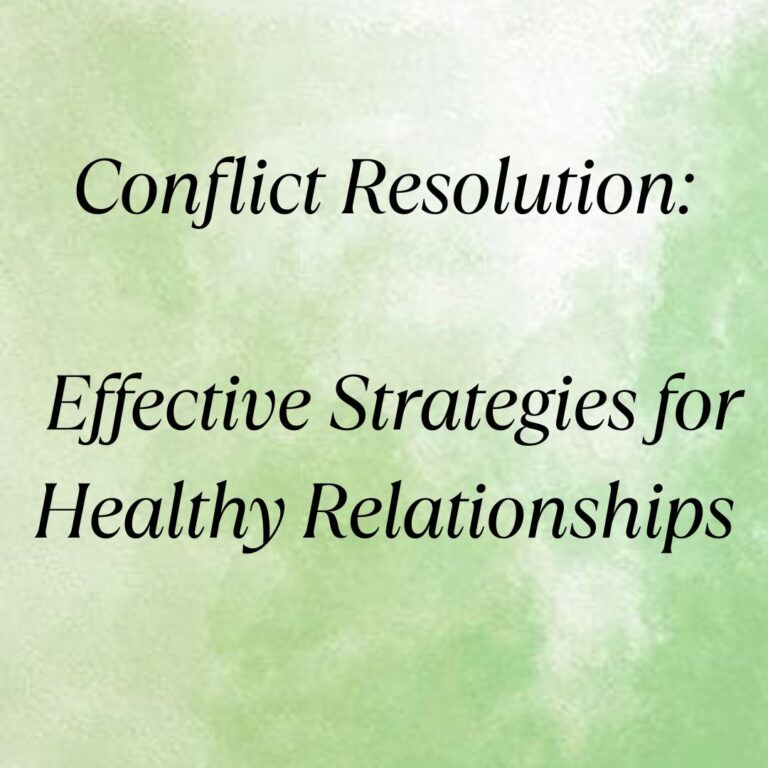 conflict resolution