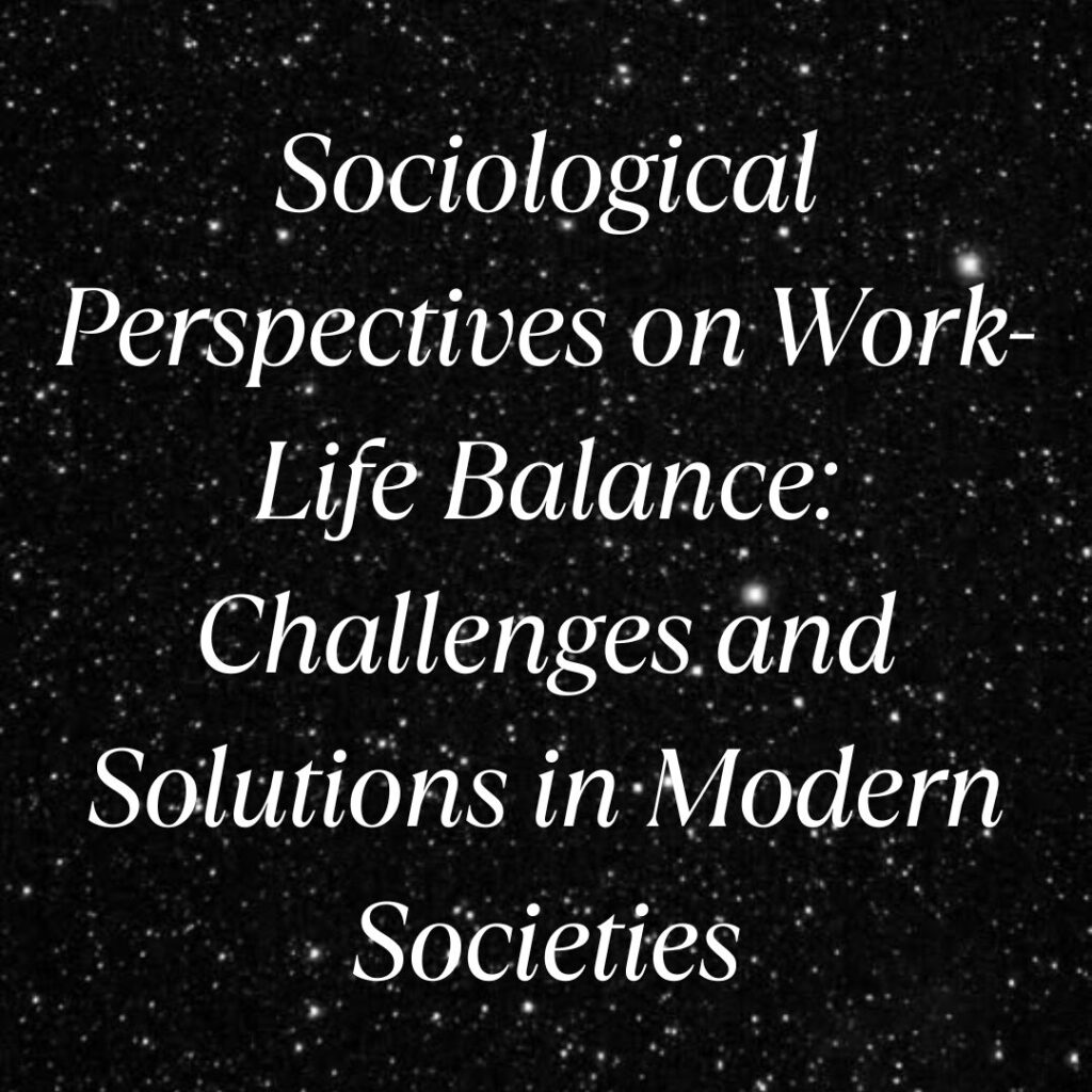 work life balance
