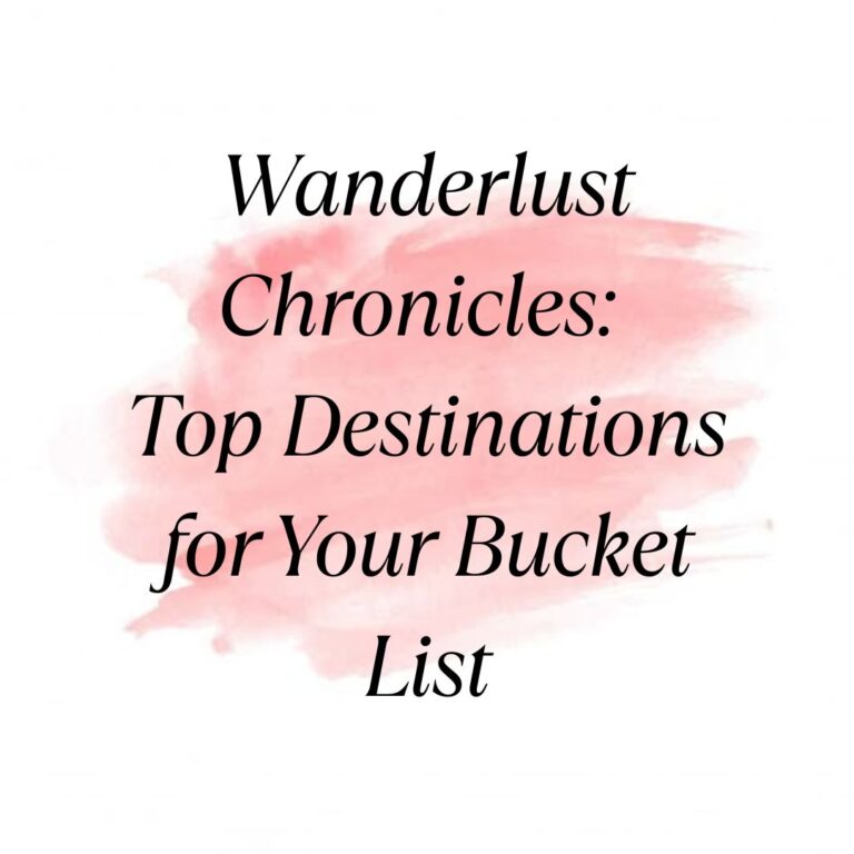 bucket list destinations