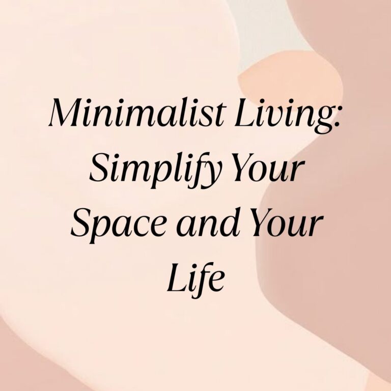 minimalist living