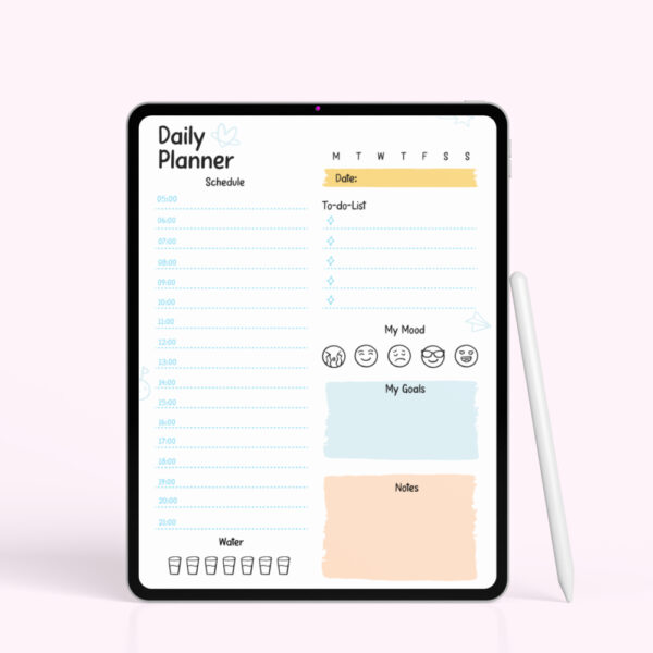 Cheerful Pastel Daily Planner