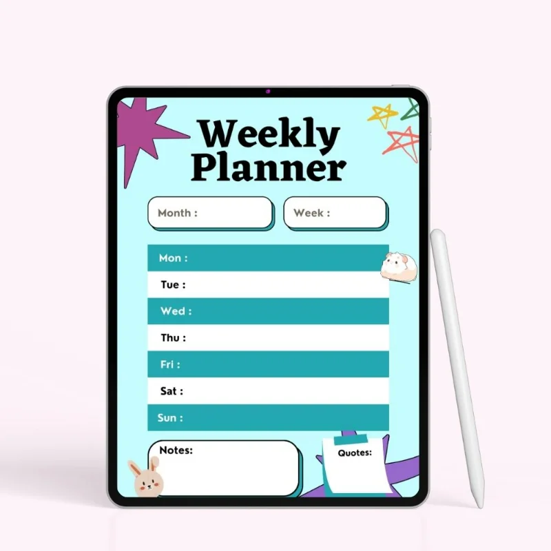 Bright Stars Weekly Planner
