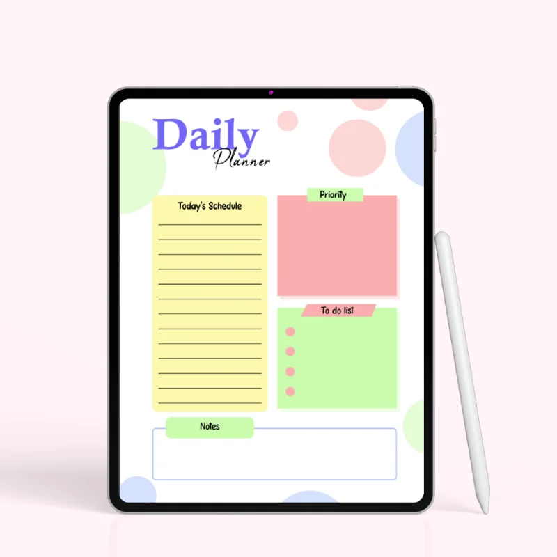 Minimal Pastel Daily Planner