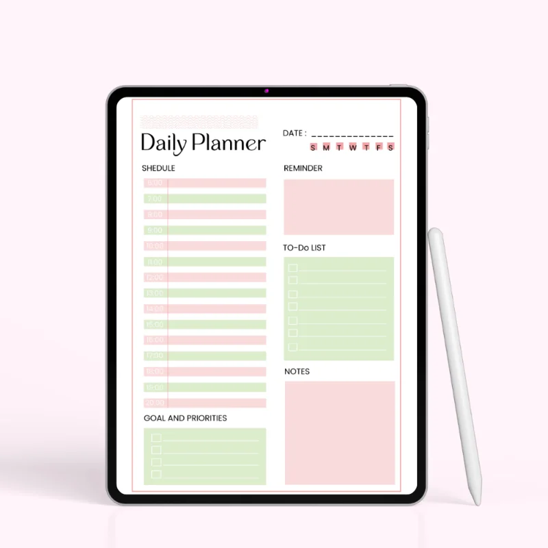 Pastel Balance Daily Planner