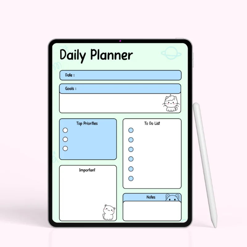 Playful Pastel Daily Planner