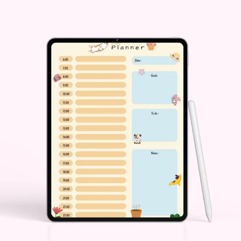 Playful Pets Daily Planner