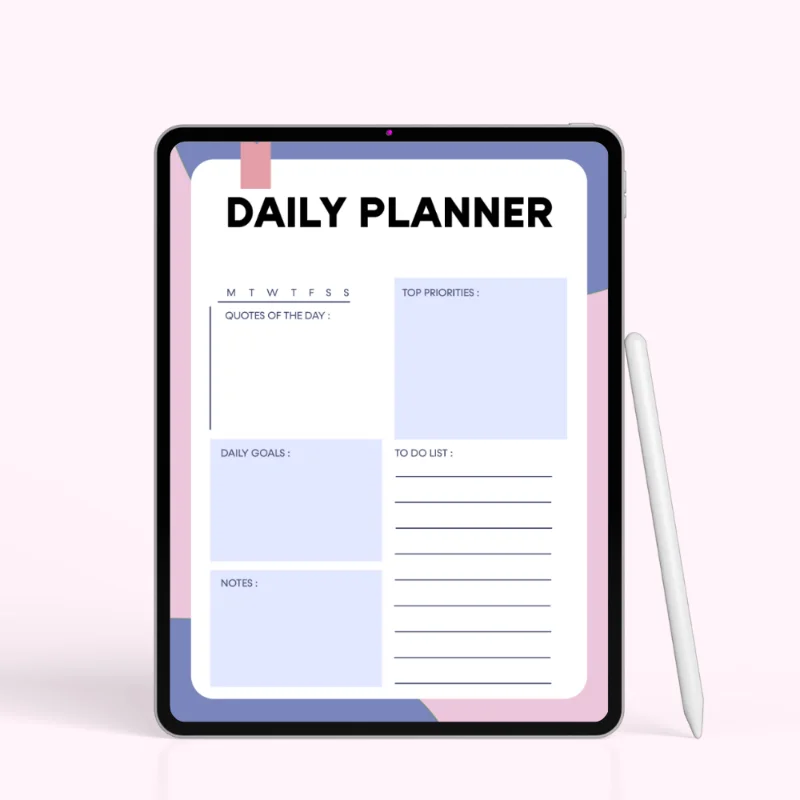 Quote & Focus Daily Planner