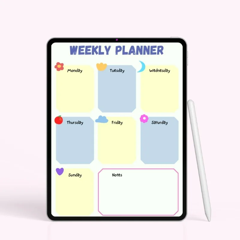 Soft Meadow Weekly Planner