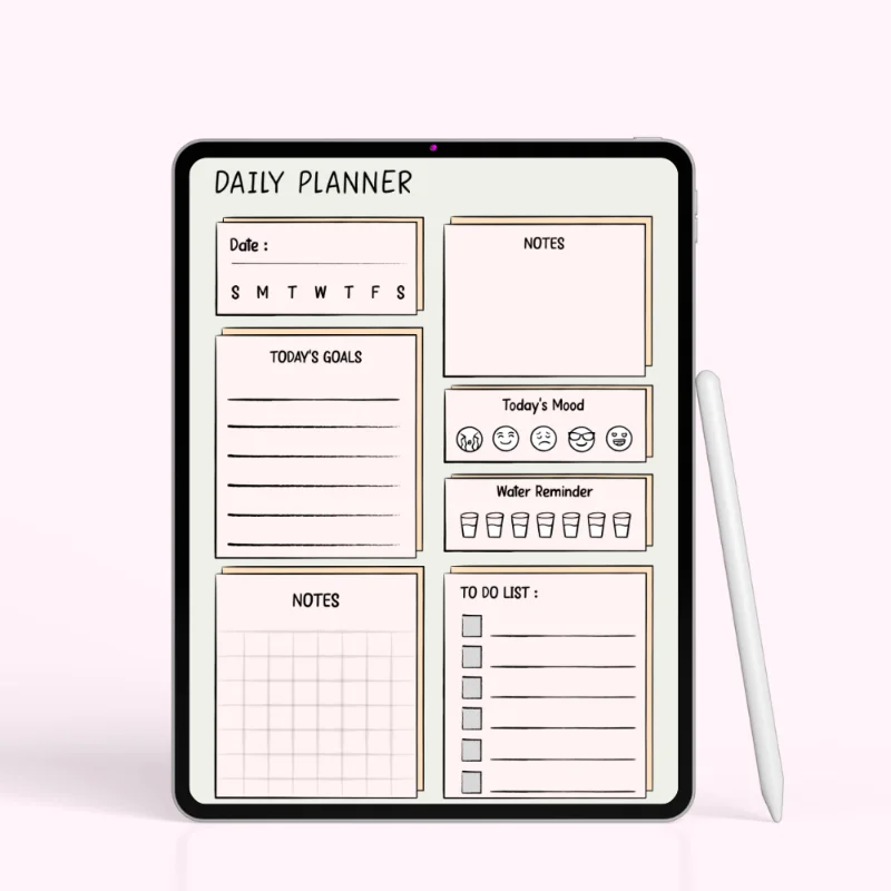 Stacked Notes Daily Planner