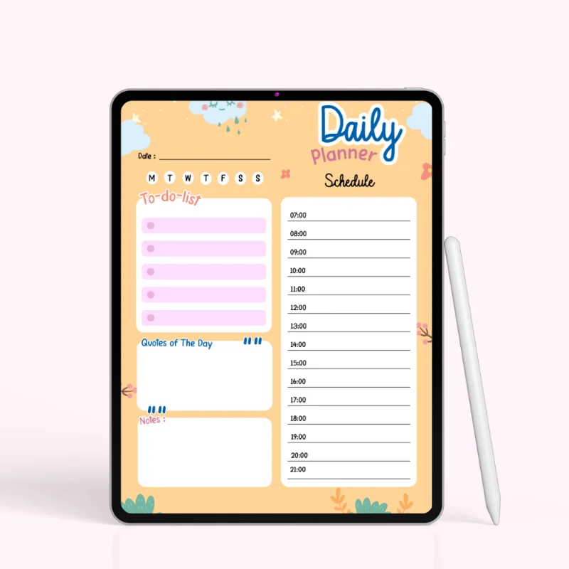 Sunny Skies Daily Planner