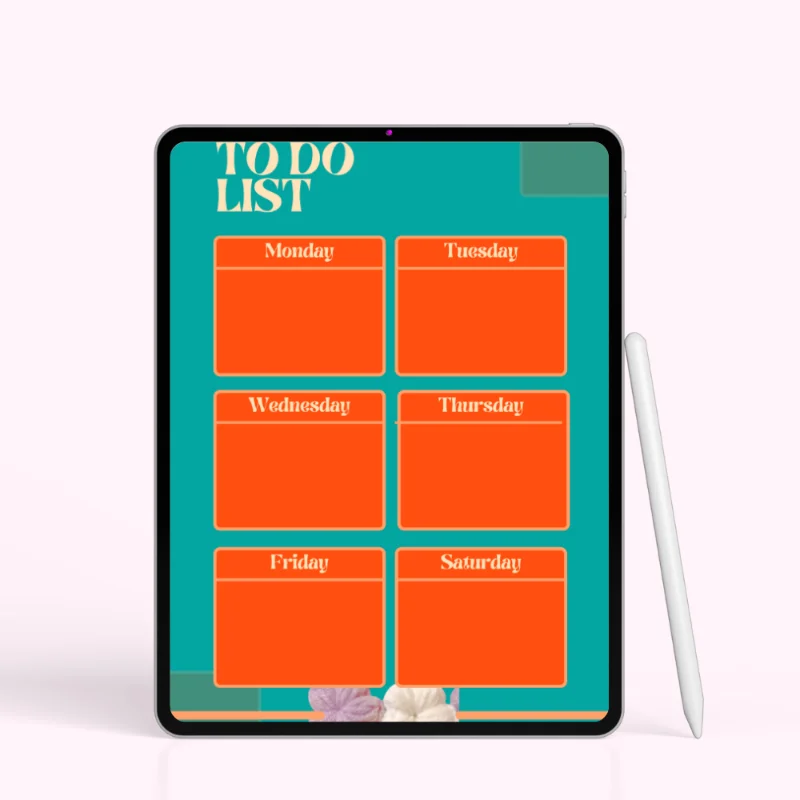 Vibrant Weekly Blocks To-Do Planner