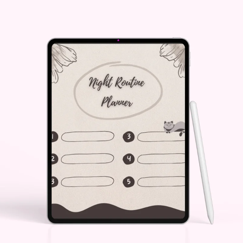 Whimsical Forest Night Routine Planner