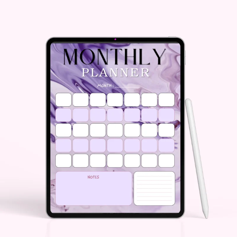 Personalized Monthly Planner