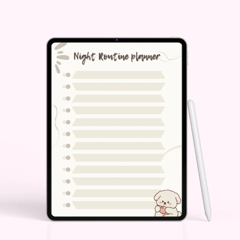 Soft Paws Night Routine Planner