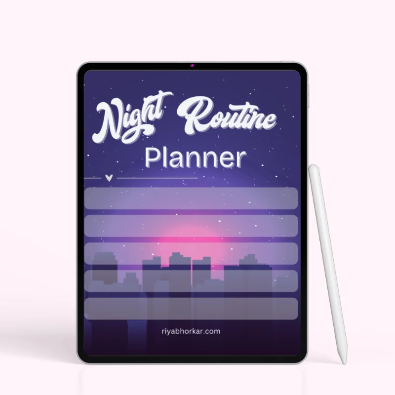 Starlit City Night Routine Planner