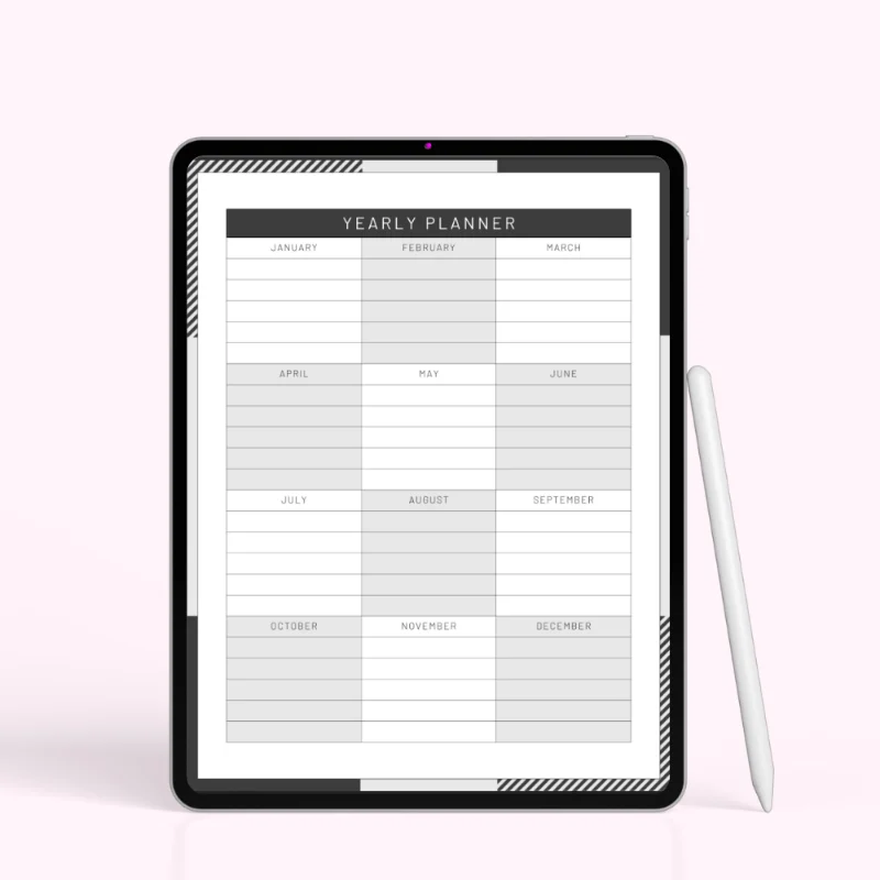 Minimal Slate – Annual Day & Diary Planner