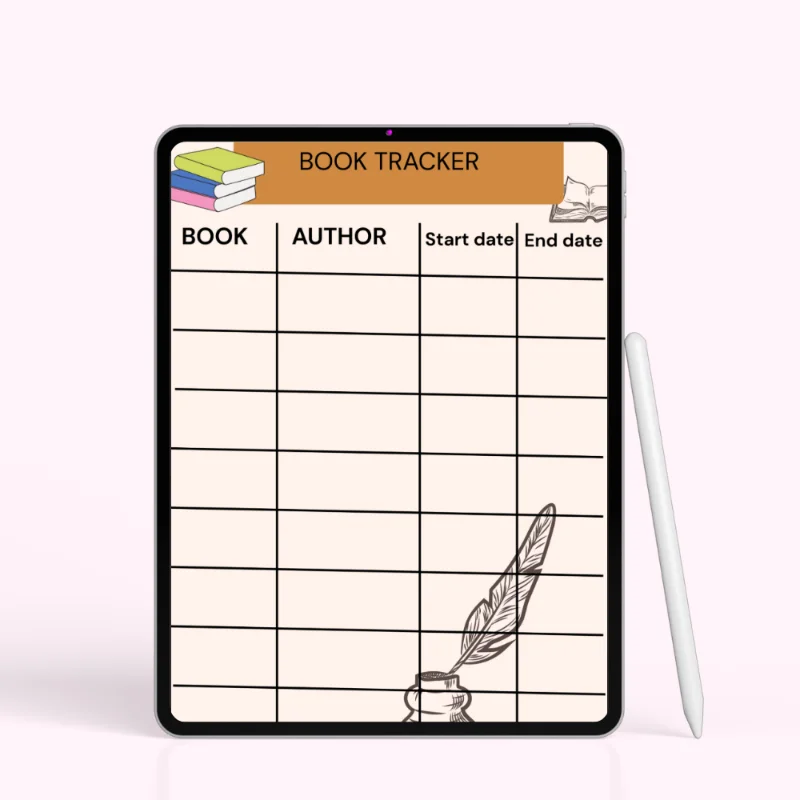 Classic Reading Log – Free Printable Book Tracker