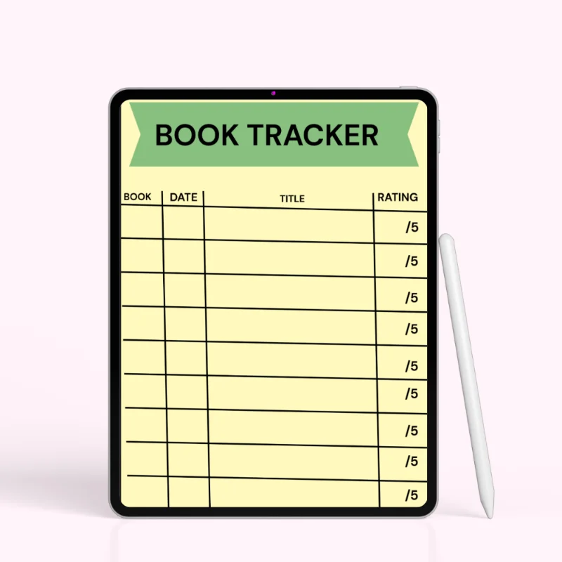 Minimal Reading Log – Book Tracker Printable